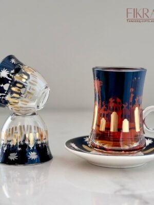 طقم ٦ كاسات قهوة - ٦ كاسات شاي مع صحون